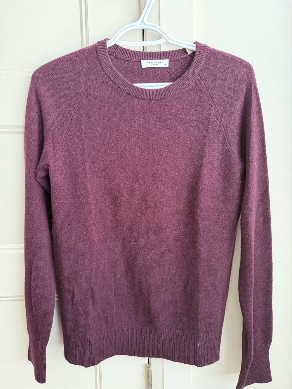 Equipment Cashmere Plum Crewneck Sweater